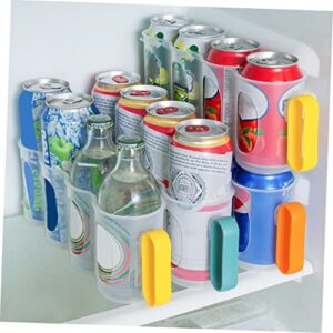 UPKOCH 3pcs Cans Organizer Food Storage Box Food Dispenser Beer Refrigerator Stackable Soda Can Holder Refrigerator Drink Rack Pantry Can Organizer Fridge Can Holder Soda Rack Soda Holder