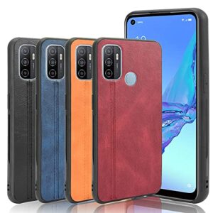 Phone Case for Oppo A53/OPPO A32, Case for Oppo A53/OPPO A32 Cow-Like PU Leather Style Protector Cover, Non-Slip Shockproof Cover for Oppo A53/OPPO A32 Case