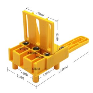 Beeiee Kit Self Centering Dowelling Wood Dowel Hole Drilling Guide, Self Centering Dowelling Jig