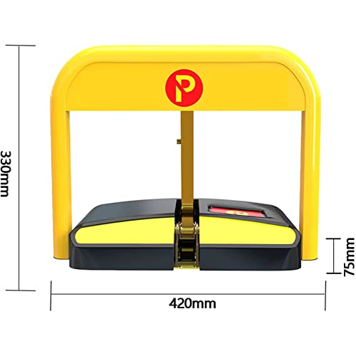 SKIHOT Parking Space Lock with Remote Control,Carport Auto Space Stall Private,Waterproof and Rustproof,Self-Contained Alarm System,About 50 Meters Remote Control Distance