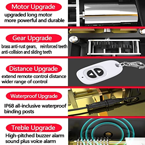 SKIHOT Parking Space Lock with Remote Control,Carport Auto Space Stall Private,Waterproof and Rustproof,Self-Contained Alarm System,About 50 Meters Remote Control Distance