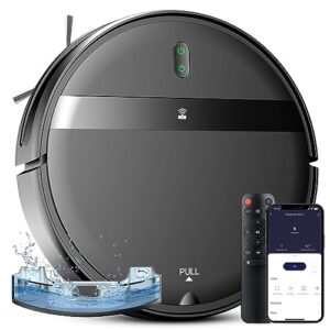 robot vacuum mop combo with wifi/app/alexa, robot vacuum cleaner, tangle-free suction, robotic vacuum cleaner, self-charging, slim, quiet, vacuum robot cleaner and mop for pet hair/carpet/hard floor