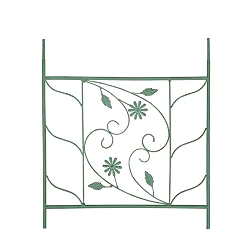 HZSCL Garden Trellis for Climbing Plants Outdoor, Vintage, Wrought Iron, for Ivy Rose Cucumber Clematis Flower Vegetable Stand, Green, White, 51x50cm, 51x188cm (Color : White, Size : 51x50cm/20.1x19