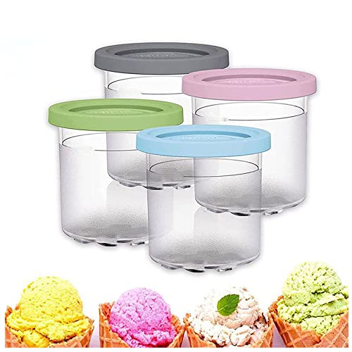 VRINO Creami Deluxe Pints, for Ninja Kitchen Creami, Creami Containers Airtight,Reusable for NC301 NC300 NC299AM Series Ice Cream Maker