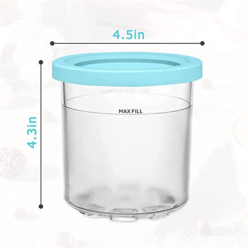 VRINO Creami Deluxe Pints, for Ninja Kitchen Creami, Creami Containers Airtight,Reusable for NC301 NC300 NC299AM Series Ice Cream Maker