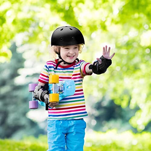 Kids Bike Helmet Set Adjustable Helmet for Children, Boys, Girls and Teenagers Aged 3-8 Years with Elbow Pads Knee Pads Wrist Pads Children's Helmet Protection Set for Bikes SkateboardsRollerskates
