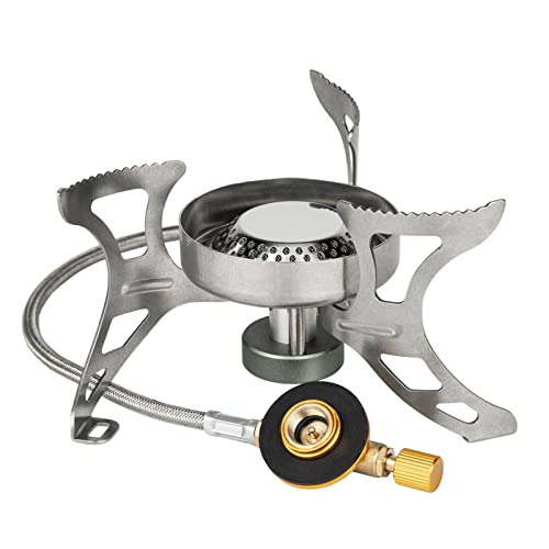 NICHANGHUA Outdoor Camping Gas Burner High Power 3240W Portable Split Mini Gas Stove Outdoor Picnic BBQ Camping Stove Equipment (Color : BRS-51)