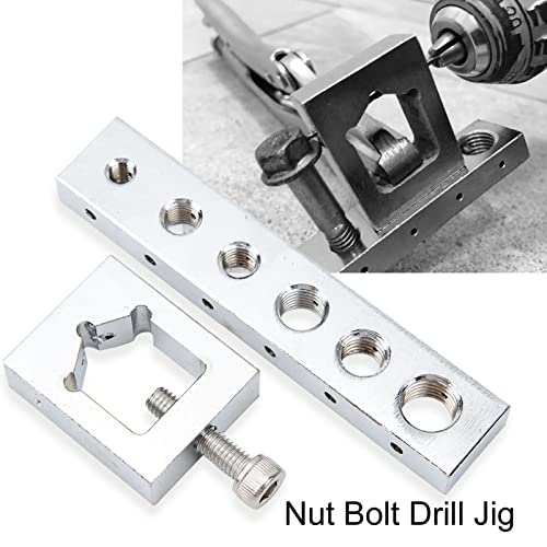 Wire Lockwire Nut Kit, Nut and Bolt Drill Jig Metric VS559 Metal High Hardness Precise Safe Wire Drill Guide Set Fit for Secure Locking Wire