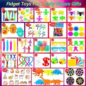640Pcs Party Favors for Kids, Fidget Pack Goodie Bags Bulk Toys Treasure Box for Boys and Girls, Birthday Party Stocking Stuffers, Pinata Filler Stuffers Toys for Classroom Carnival Prizes Gifts