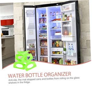 Anneome Mini Fridge Organizer Beer Cans Pad Drink Dispensers Water Bottles Holder Water Bottles Organizer Bottle Stacking Mat Refrigerator Beer Holder Soda can Organizer for Refrigerator