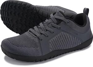 whitin men's trail running shoes barefoot minimalist zero drop size cross training walking fitness lightweight outdoor hiking dark grey 45
