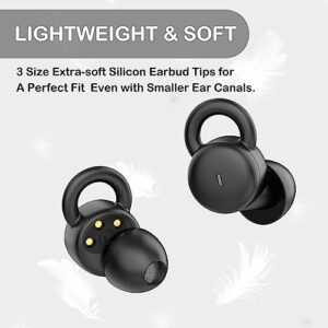 wedoking Comfortable Sleep Earbuds for Side Sleepers, Invisible Earbuds Wireless Bluetooth Sleeping Earbuds, Noise Blocking Headphones for Sleeping Discreet Earphones for Music, Home, Work