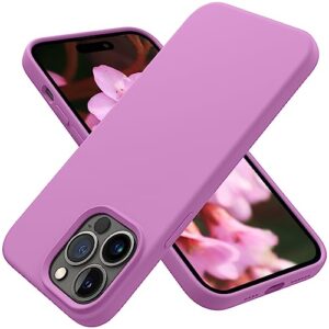otofly designed for iphone 14 pro max case, silicone shockproof slim thin phone case for iphone 14 pro max 6.7 inch (lilac purple)