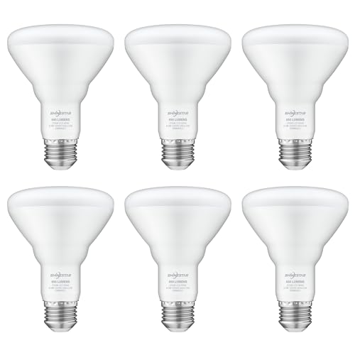 SHINESTAR 6-Pack BR30 LED Bulb 65W Equivalent, Recessed Light Bulbs, 2700K Warm White, Dimmable, 650LM, E26 Base