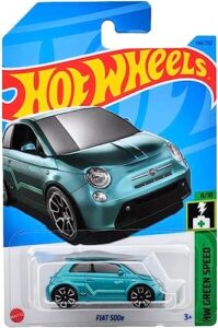 hot wheels fiat 500e (blue) 2023 hw green speed