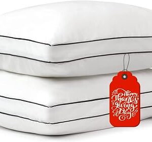 Cooling Pillow For Sleeping, Bed Pillows Standard Size Set of 2 for Sleeping, Pillow for Back, Stomach Sleeper Pillow, Pillows for Queen Bed, Back Pillow, Side Sleeper Pillow, Soft Pillow