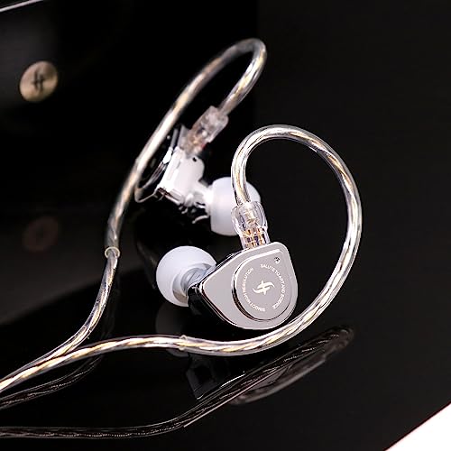 Linsoul SIMGOT EW200 10mm SCP Diaphragm Dynamic Driver in-Ear Earphones with All Metal Body, Detachable 0.78mm 2pin Silver-Plated OFC Cable for Audiophiles Musicians