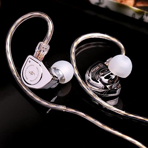 Linsoul SIMGOT EW200 10mm SCP Diaphragm Dynamic Driver in-Ear Earphones with All Metal Body, Detachable 0.78mm 2pin Silver-Plated OFC Cable for Audiophiles Musicians