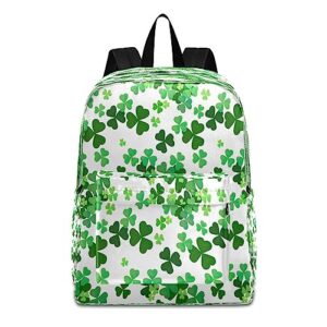 gaigeo st patricks day shamrock large laptop backpack, backpack hiking, college backpack with laptop compartment, backpack for work