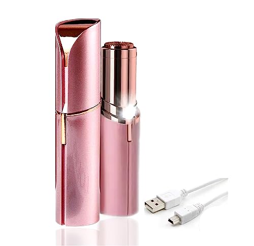 Facial Hair Remover for Women Face,Facial Hair Removal for Women,Women's Shaving & Hair Removal,Lip Hair,Bikini Hair,Armpit Hair, Safe and Painless Rose Gold