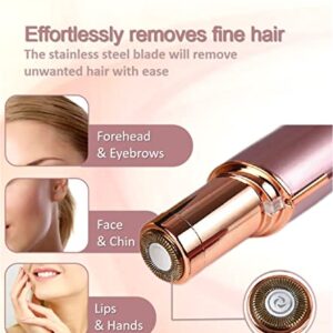 Facial Hair Remover for Women Face,Facial Hair Removal for Women,Women's Shaving & Hair Removal,Lip Hair,Bikini Hair,Armpit Hair, Safe and Painless Rose Gold