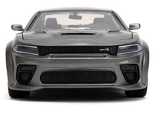 2021 Charger SRT Hellcat Gray Metallic Fast X (2023) Movie 1/24 Diecast Model Car by Jada 34472