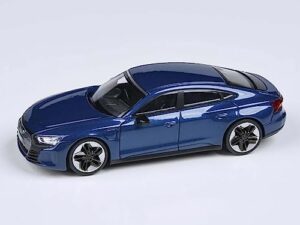e-tron gt rs ascari blue metallic 1/64 diecast model car by paragon models pa-55335