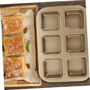 SHOWERORO Square Baking Pan Roasting Pans for Ovens Oven Cake Pan Non Stick Bread Pan Mini Cheesecake Pan Kitchen Cake Pan Professional Bread Pan Pumpkin Loaf Pan Toast Golden France