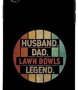 iPhone XS Max Husband Dad Lawn Bowls Legend Vintage Case