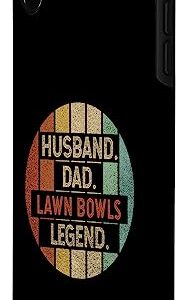 iPhone XS Max Husband Dad Lawn Bowls Legend Vintage Case