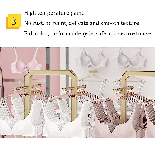 Floor-Standing Bra Rack, Creative Gold Underwear Shorts Nakajima Shelf, Clothing Store Combined Shelf, Shopping Mall Swimsuit Socks Display Stand