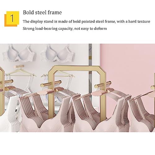 Floor-Standing Bra Rack, Creative Gold Underwear Shorts Nakajima Shelf, Clothing Store Combined Shelf, Shopping Mall Swimsuit Socks Display Stand