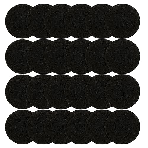 Oungy 24 PCS 6.3 Inch Charcoal Filters for Compost Bucket, Compost Filters for Countertop Bin, Kitchen Compost Bin Countertop Charcoal Filter, Compost Bin Filters Charcoal, 0.4" Thickness