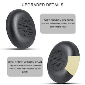 Ear Pads Replacement for Jabra Evolve2 65 (65MS 65UC USB)/Evolve2 40 (40UC 40MS USB)/Elite 45h On-Ear Wireless Headphones, Ear Cushions with Protein Leather