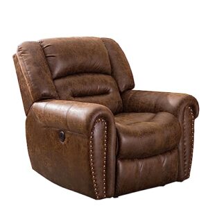 phoenix home classic power chair recliner, nut brown