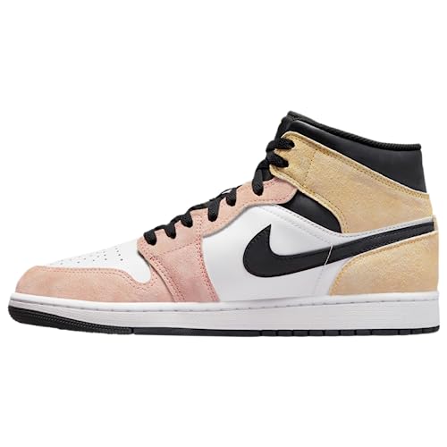 Nike Air Jordan 1 Mid SE Flight Club DX4332 800 Magic Ember/Sundial White Black Mens Shoes - Size 9.5