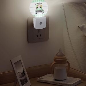 Night Light Plug into Wall, LED Nightlights Happy Easter Truck Green White Buffalo Plaid Rustic Wood Grain Small Nightlight Auto Dusk-to-Dawn Sensor Lamp LED Night Lights for Kid's Bedroom, Bathroom