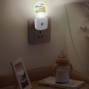 Night Light Plug into Wall, LED Nightlights Thanksgiving Green Truck Pull Pumpkin Small Nightlight Auto Dusk-to-Dawn Sensor Lamp LED Night Lights for Kid's Bedroom, Bathroom