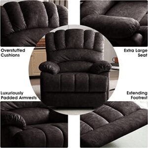 COOSLEEP Large Recliner Chair for Adults,Single Recliner Chair Big and Tall for Living Room,Breathable Fabric Manual Sofas