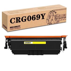 compatible toner cartridge replacement for canon crg069bk crg069c crg069m crg069y to use with lbp673cdn lbp673cdw lbp674cx mf752cdw mf756cx printer yellow*1