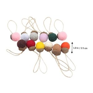 LIFKOME 12pcs Pine Tower Balls Home Accessories Decor Household Decor Christmas Decor Christmas Holiday Ornament Xmas Hanging Ornament Xmas Party Bag Fillers Hanging Felt Pine Cone Bouquet