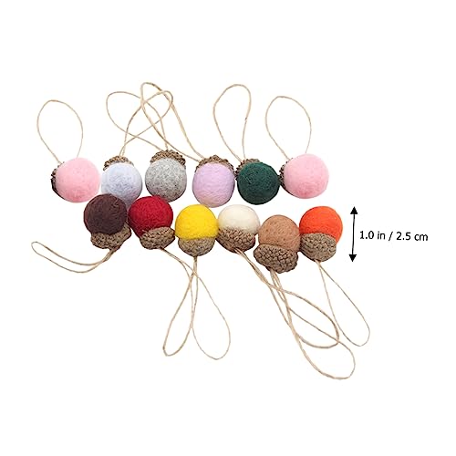 LIFKOME 12pcs Pine Tower Balls Home Accessories Decor Household Decor Christmas Decor Christmas Holiday Ornament Xmas Hanging Ornament Xmas Party Bag Fillers Hanging Felt Pine Cone Bouquet