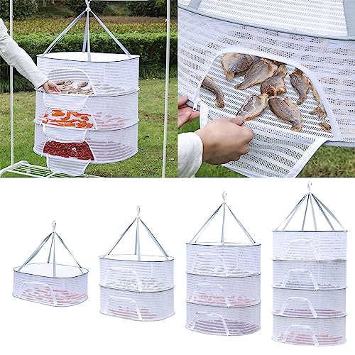 Foldable Hanging Mesh Dryer Rack, Flat Clothes Drying Rack - Foldable Mesh Clothes Flat Drying Rack, Underwear Drying Cage (Double)