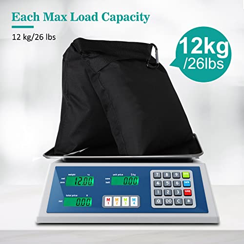 8 Packs Sandbags Weight Bags for Light Stand Photography Video Support, Heavy Duty Saddlebags for Backdrop Stand, Photo Tripod, Outdoor Canopy, Pop up Tent, Umbrella Base, Fishing Chair, Wedding Shed