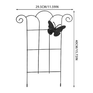 Garden Plant Trellis 2Pcs Trellis for Potted Plants Iron Mini Garden Trellis for Climbing Plants Plant Climbing Rack Flower Pots Supports