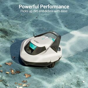 Renewed Aiper Seagull SE Cordless Pool Vacuum Robot, Ideal for Above Pools up to 850 Sq.Ft, Lasts 90 Mins, LED Indicator - White