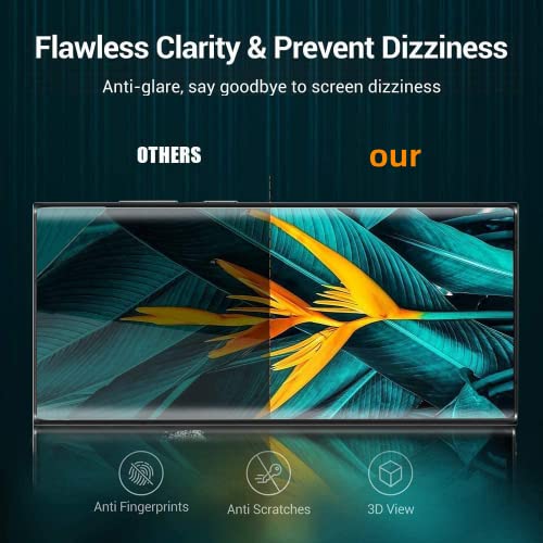 LETANG [2+2 Pack] Screen Protector Compatible with Samsung Galaxy Note 10 and Camera Lens Protector,Ultra HD 9H Tempered Glass Film,3D Bending,Fingerprint Unlock,for Samsung Galaxy Note 10 6.3 Inch