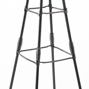 NOIRDA Garden Plant Support Tower Obelisk Trellis, with Bird Decoration, Elegant Steel Frame Trellis for Climbing Plants, Vines, Flowers, Indoor Potted Plant, Rose, Clematis (Size : 120cm/47.2in)