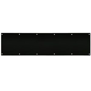 galofay door kick plate 10x34 inches matt black acrylic decorative plates protector for 36 inches front doors, 1/10 inch thickness 10"x 34" (black)