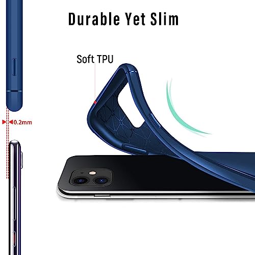 Arseaiy Case for Oppo Find X3/X3 Pro Phone Case Cover with Kickstand Carbon Fiber Silicone Bracket Phone Holder Shockproof Bumper Slim Fit Telephone Shell Blue